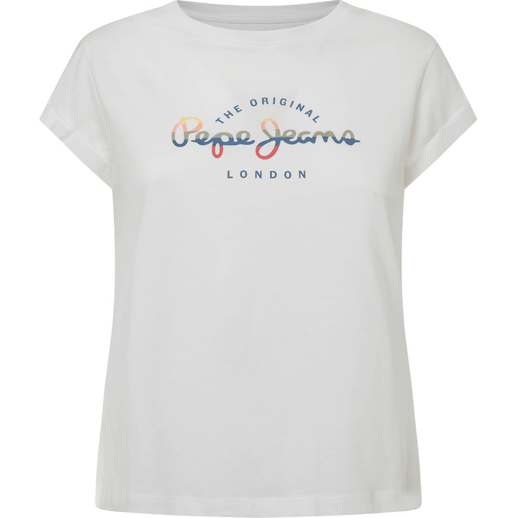 CAMISETA LOGO MULTICOLOR MUJER PEPE JEANS