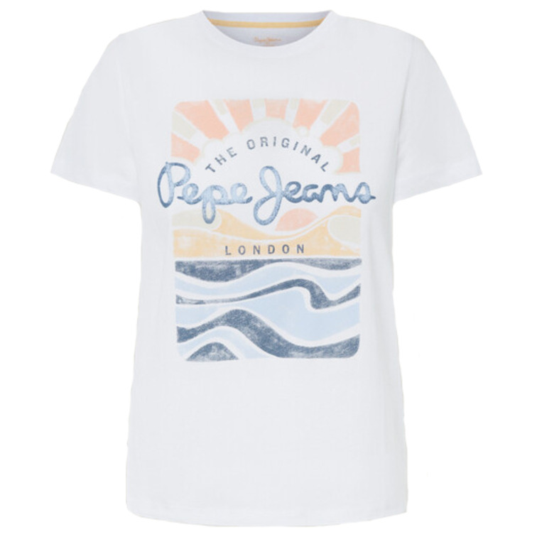 CAMISETA ESTAMPADA FIT CROPPED MUJER PEPE JEANS