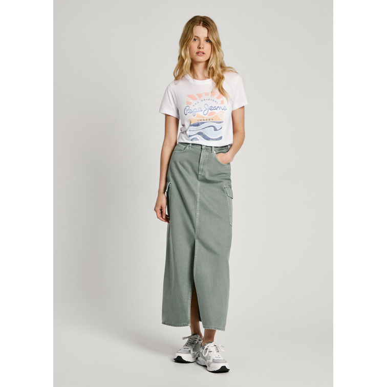 CAMISETA ESTAMPADA FIT CROPPED MUJER PEPE JEANS