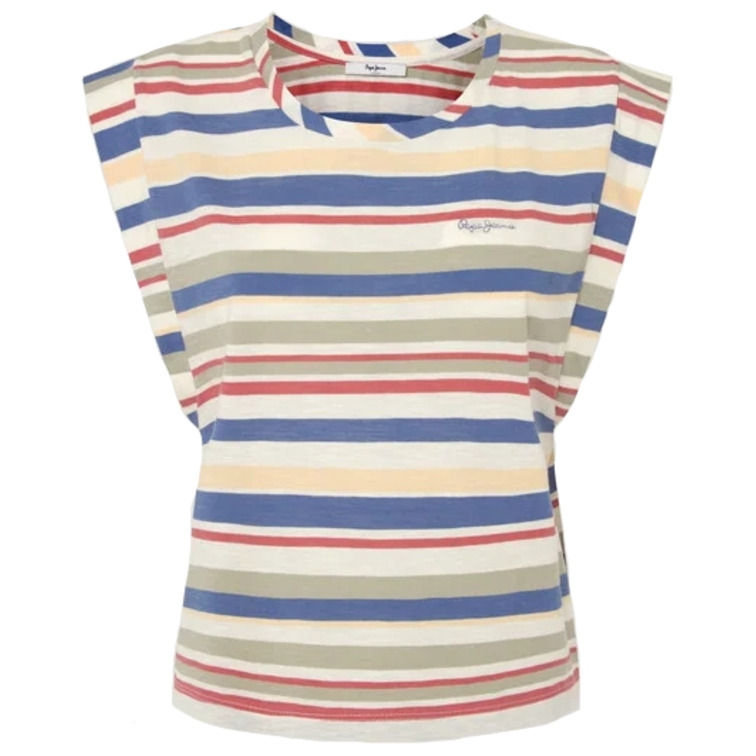 CAMISETA RAYAS MULTICOLOR MUJER PEPE JEANS