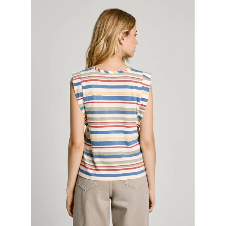 CAMISETA RAYAS MULTICOLOR MUJER PEPE JEANS