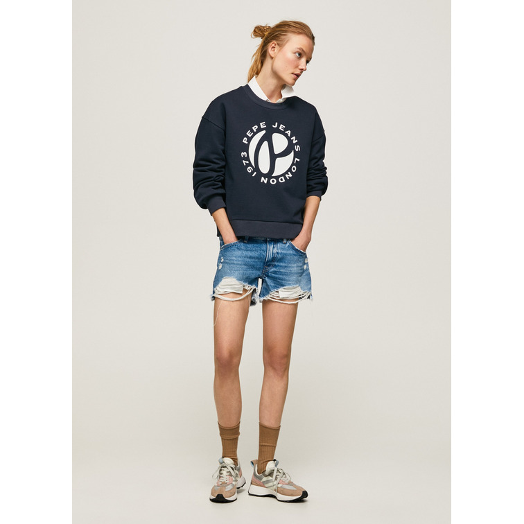 SUDADERA ALGODÓN LOGO CIRCULAR MUJER PEPE JEANS WYLLILE