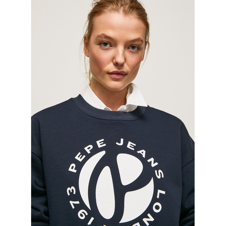 SUDADERA ALGODÓN LOGO CIRCULAR MUJER PEPE JEANS WYLLILE