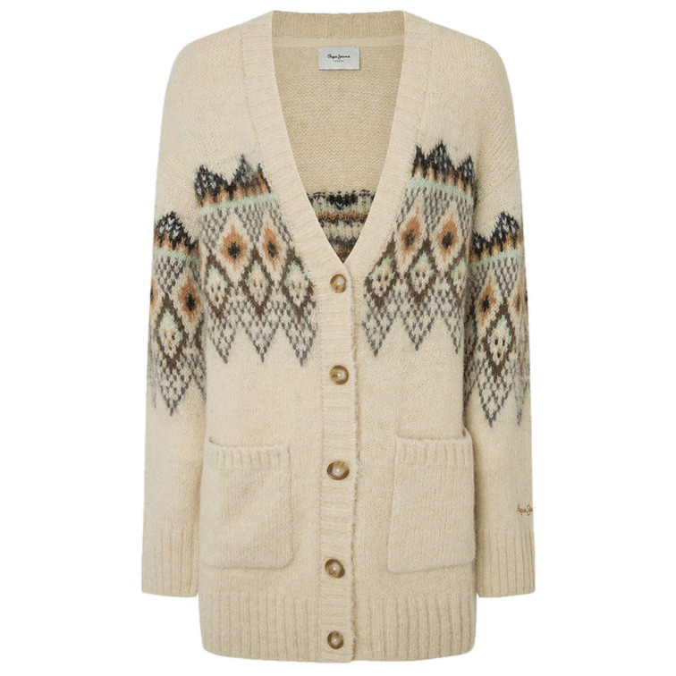 CÁRDIGAN DE PUNTO MUJER PEPE JEANS DISEÑO FAIRISLE