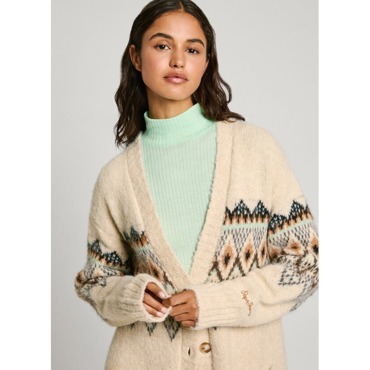 CÁRDIGAN DE PUNTO MUJER PEPE JEANS DISEÑO FAIRISLE