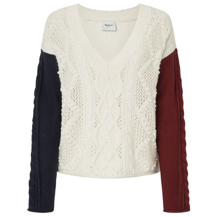 JERSEY DE PUNTO MUJER PEPE JEANS CUELLO PICO