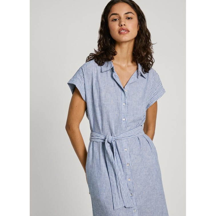 VESTIDO MIDI DE RAYAS MUJER PEPE JEANS MAYA