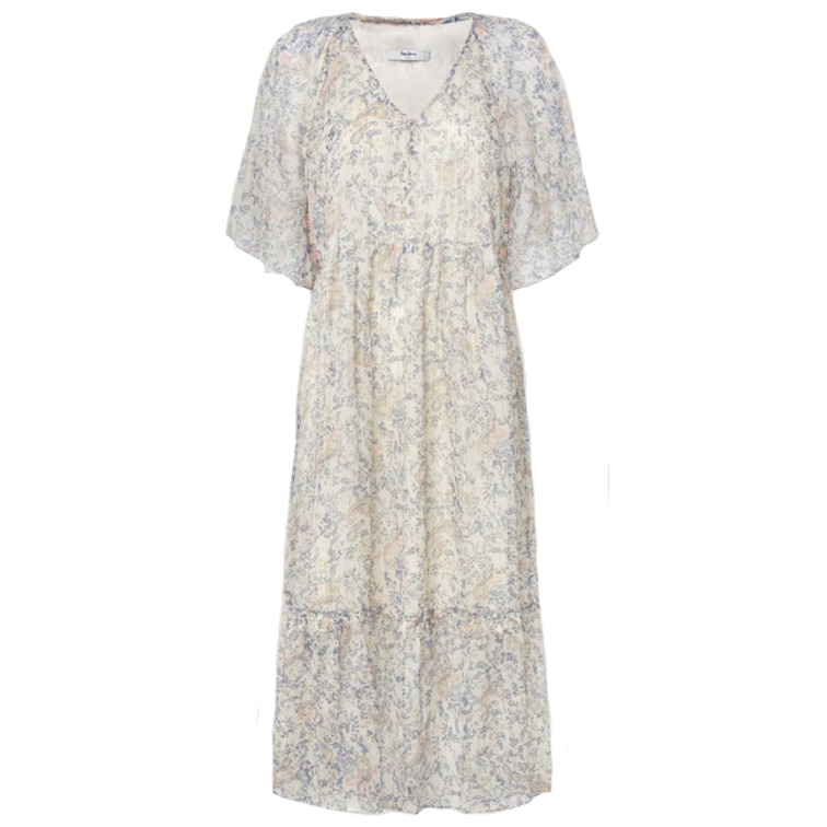 VESTIDO MIDI ESTAMPADO PAISLEY MUJER PEPE JEANS