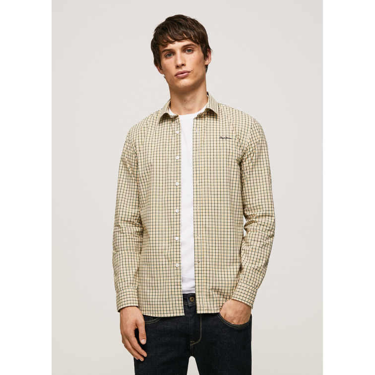 CAMISA DE ALGODÓN ELÁSTICO HOMBRE PEPE JEANS FLEETWOOD