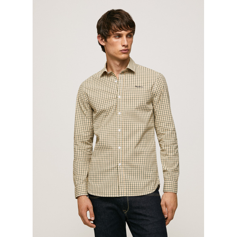 CAMISA DE ALGODÓN ELÁSTICO HOMBRE PEPE JEANS FLEETWOOD