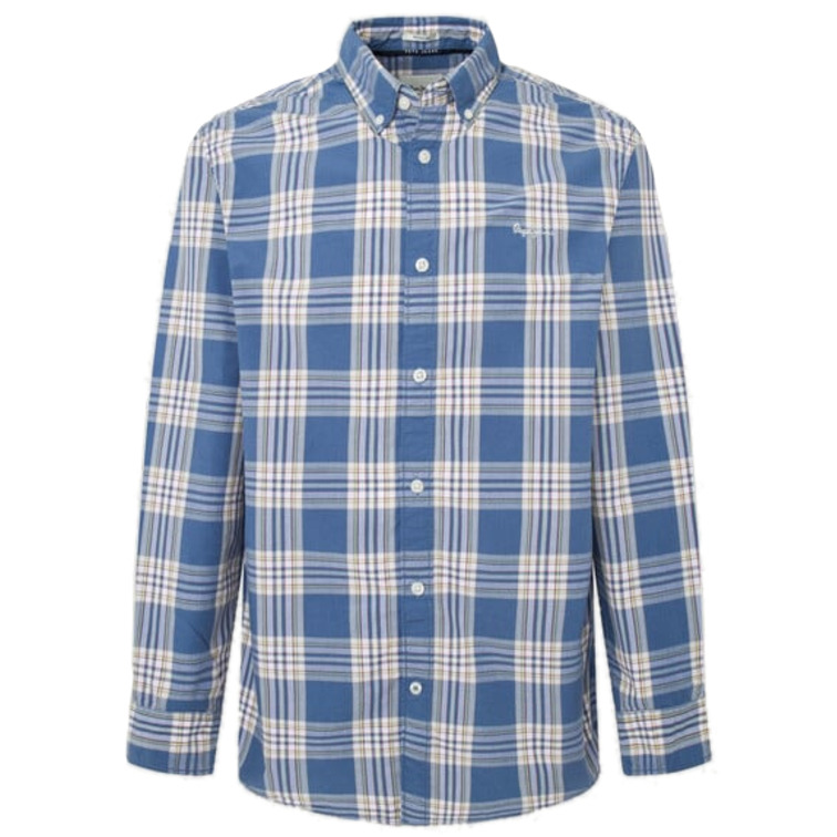 CAMISA POPELÍN CUADROS FIT REGULAR HOMBRE PEPE JEANS