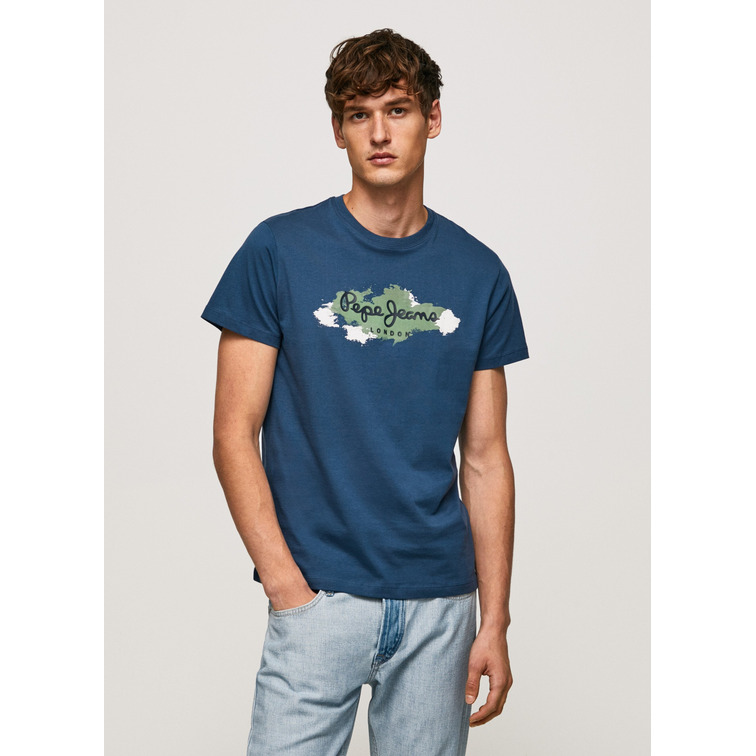 CAMISETA ALGODÓN LOGO PINCELADAS HOMBRE PEPE JEANS RAFFAEL