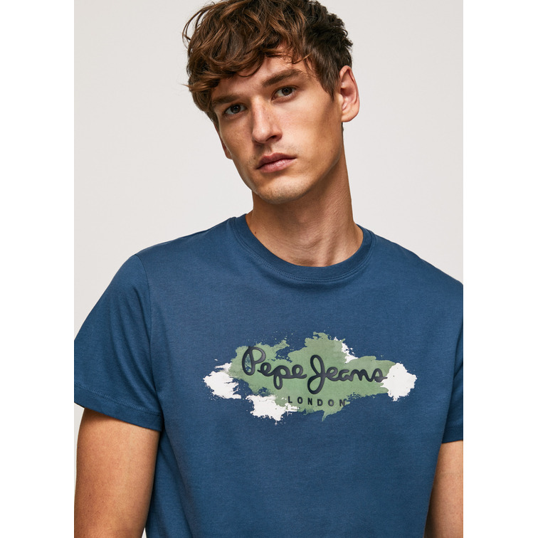 CAMISETA ALGODÓN LOGO PINCELADAS HOMBRE PEPE JEANS RAFFAEL