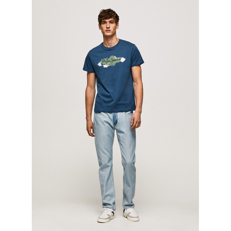 CAMISETA ALGODÓN LOGO PINCELADAS HOMBRE PEPE JEANS RAFFAEL