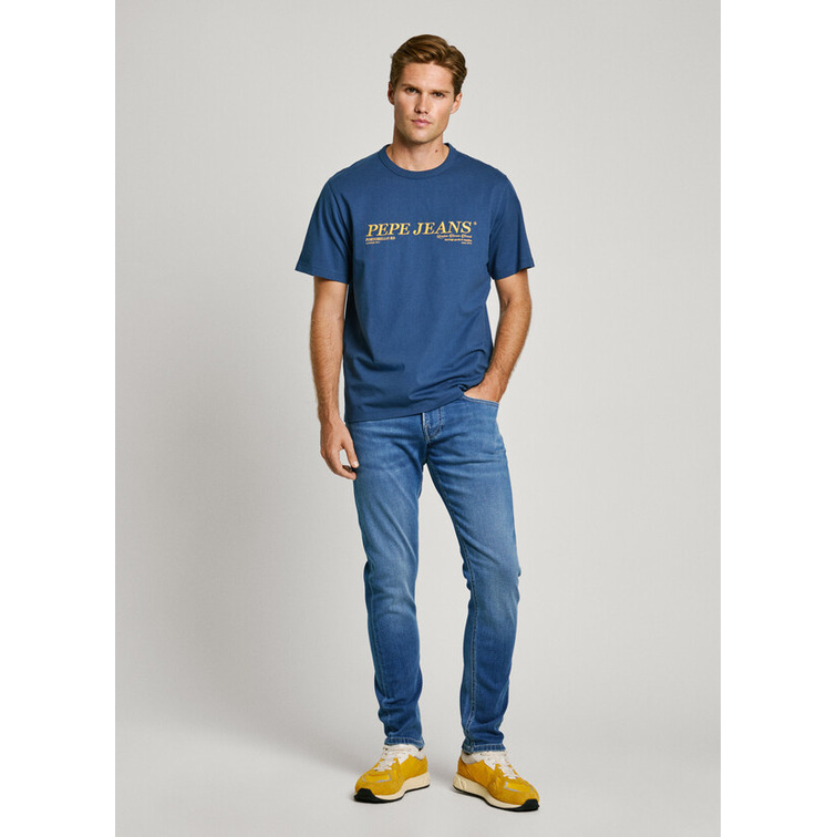 CAMISETA HOMBRE PEPE JEANS LOGO BORDADO FIT REGULAR