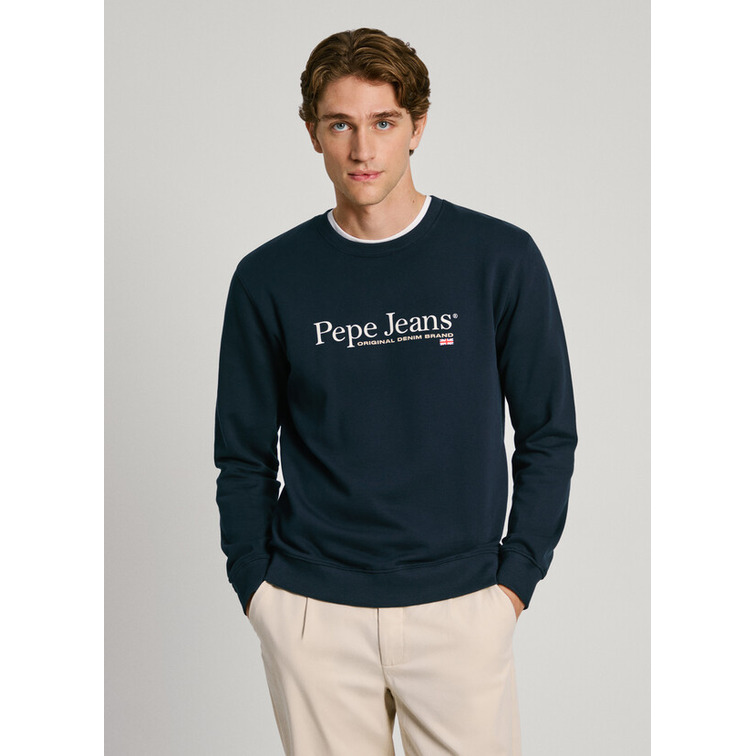 SUDADERA CUELLO REDONDO CON LOGO HOMBRE PEPE JEANS