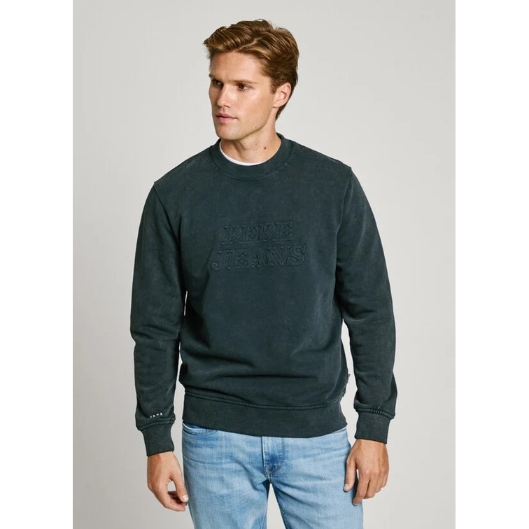 SUDADERA HOMBRE PEPE JEANS LOGO RELIEVE FIT REGULAR