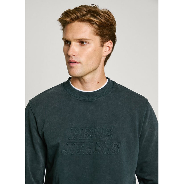 SUDADERA HOMBRE PEPE JEANS LOGO RELIEVE FIT REGULAR