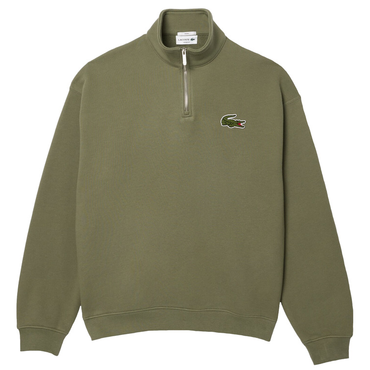 SUDADERA UNISEX LACOSTE CUELLO CREMALLERA FIT HOLGADO