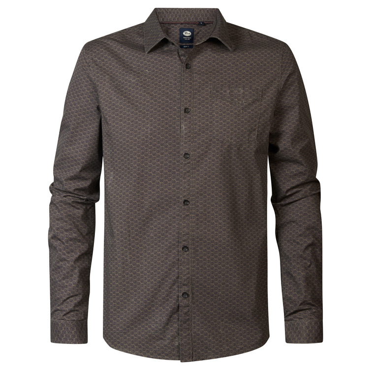 CAMISA HOMBRE PETROL INDUSTRIES MANGA LARGA