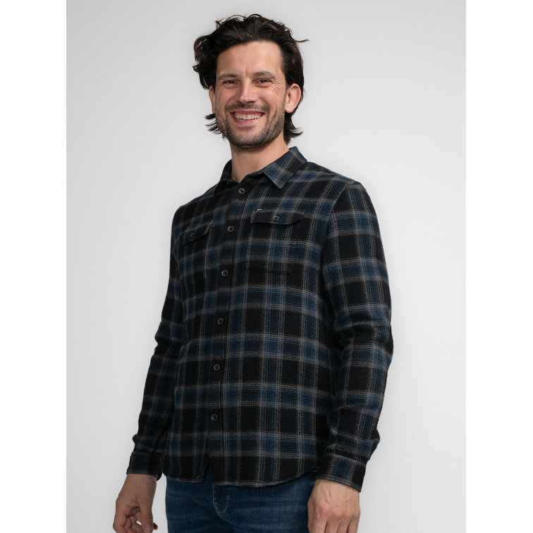 CAMISA HOMBRE PETROL INDUSTRIES ESTAMPADO CUADROS