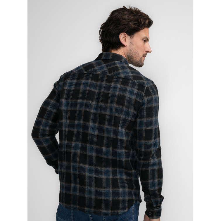 CAMISA HOMBRE PETROL INDUSTRIES ESTAMPADO CUADROS