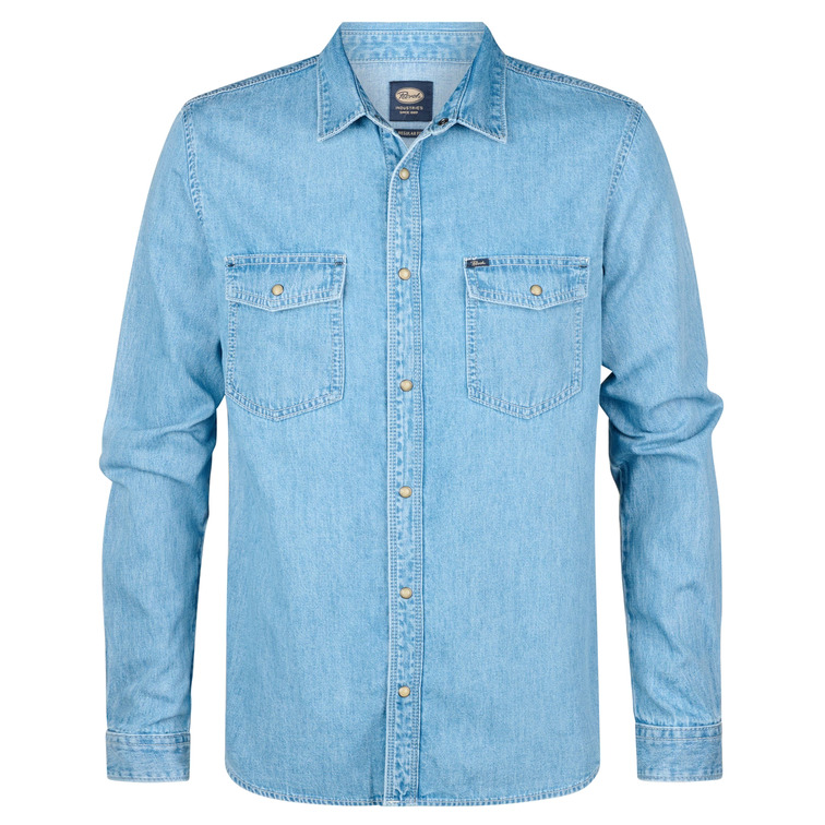 CAMISA HOMBRE  PETROL INDUSTRIES MEN SHIRT LONG SLEEVE DENIM