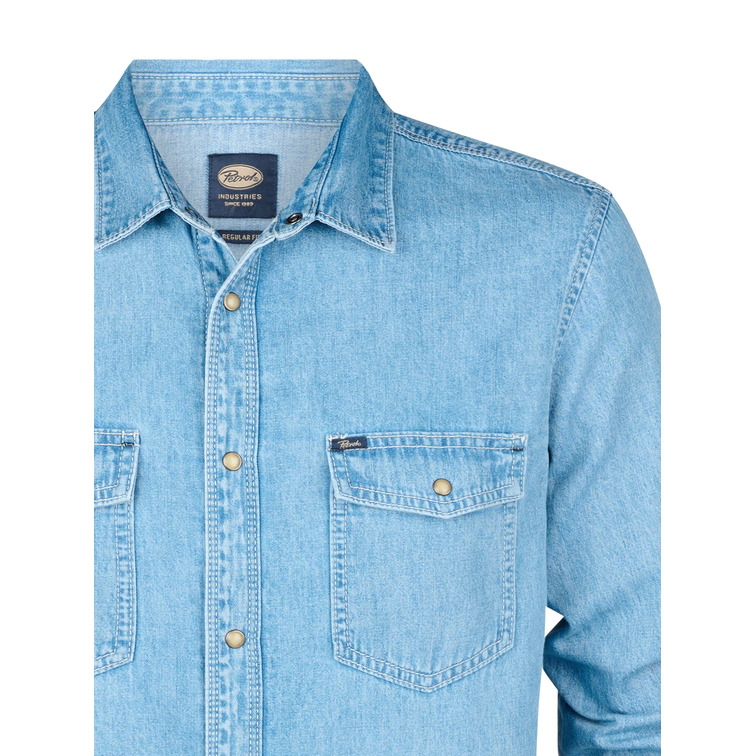 CAMISA HOMBRE  PETROL INDUSTRIES MEN SHIRT LONG SLEEVE DENIM