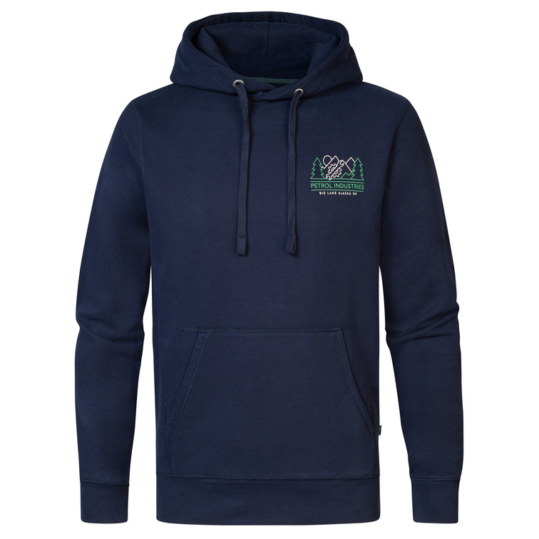 SUDADERA CON CAPUCHA HOMBRE PETROL INDUSTRIES ESTAMPADO ESPALDA