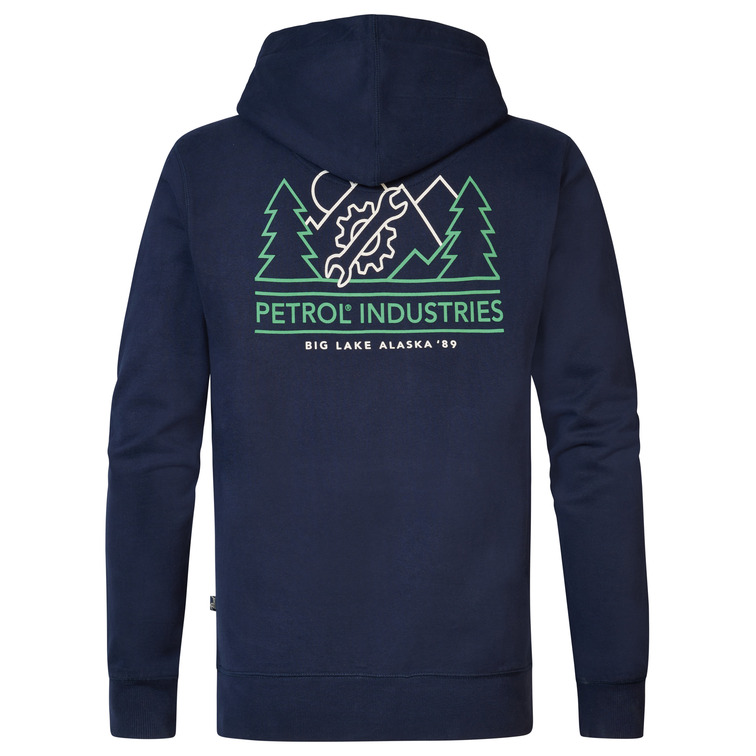 SUDADERA CON CAPUCHA HOMBRE PETROL INDUSTRIES ESTAMPADO ESPALDA