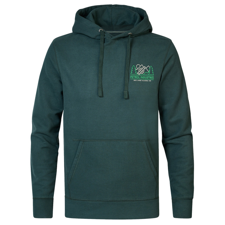 SUDADERA CON CAPUCHA HOMBRE PETROL INDUSTRIES ESTAMPADO ESPALDA