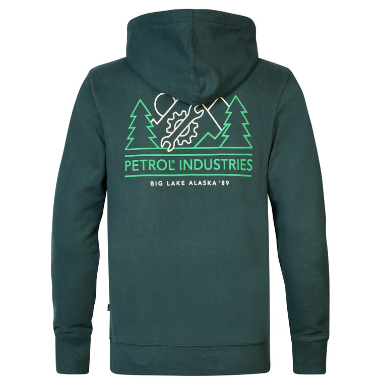 SUDADERA CON CAPUCHA HOMBRE PETROL INDUSTRIES ESTAMPADO ESPALDA