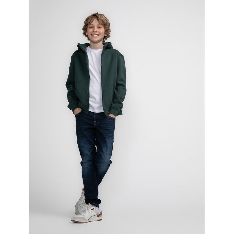 SUDADERA NIÑO  PETROL BOYS SWEATER HOODED ZIP