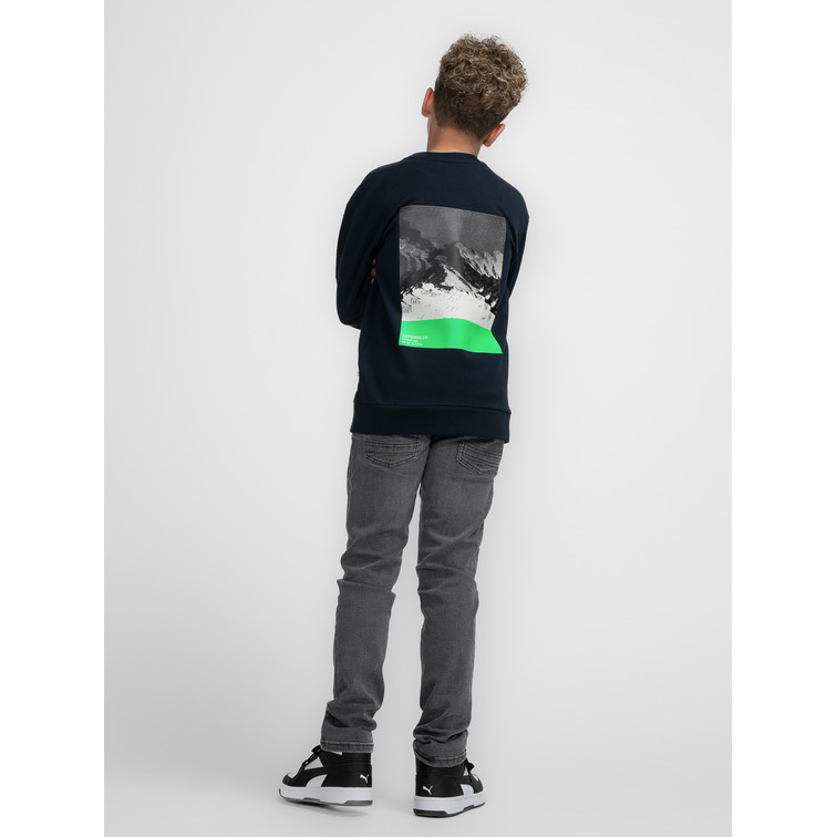 SUDADERA NIÑO  PETROL BOYS SWEATER ROUND NECK