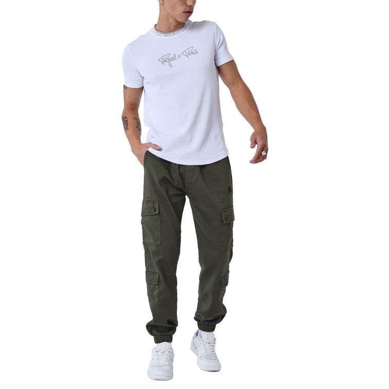 PANTALON CARGO UNISEX PROJECT X PARIS MULTIBOLSILLOS CINTURA ELÁSTICA