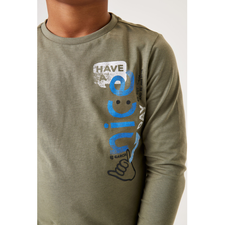 CAMISETA NIÑO  GARCIA T45600_BOYS T-SHIRT LS