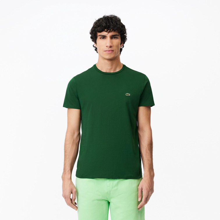 CAMISETA DE PUNTO JERSEY DE ALGODÓN PIMA HOMBRE LACOSTE