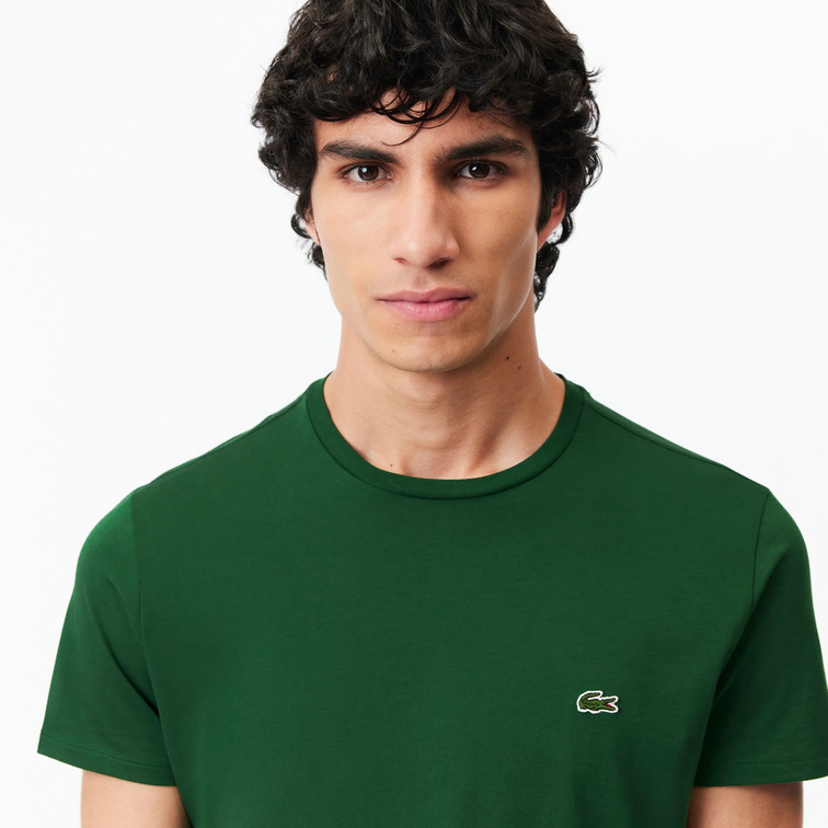 CAMISETA DE PUNTO JERSEY DE ALGODÓN PIMA HOMBRE LACOSTE