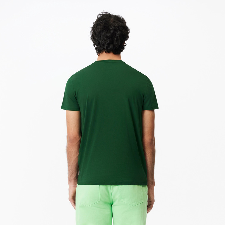 CAMISETA DE PUNTO JERSEY DE ALGODÓN PIMA HOMBRE LACOSTE