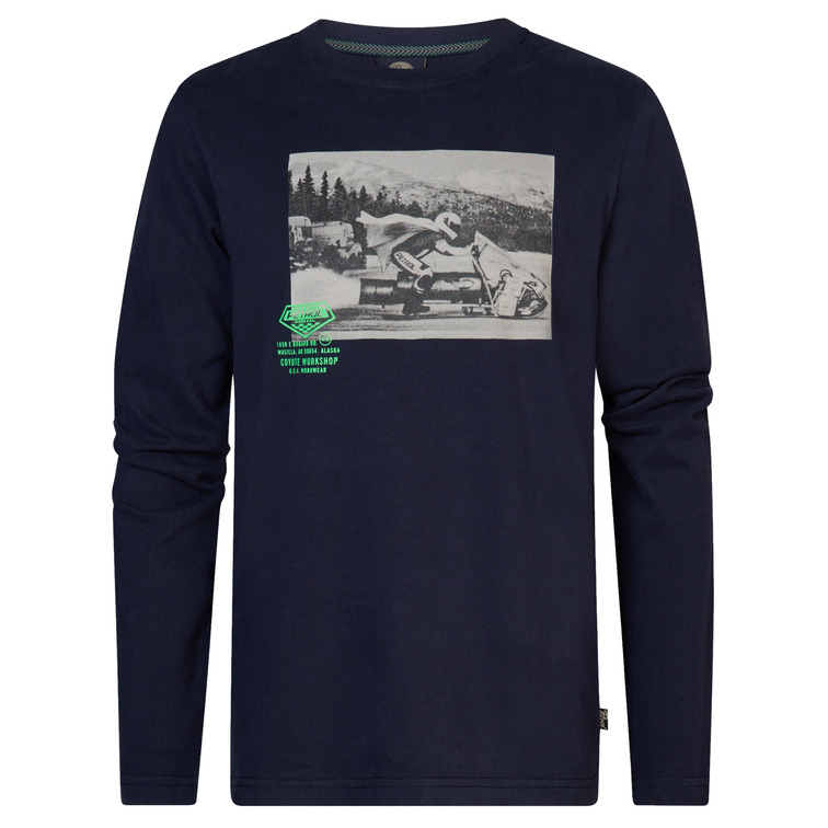 CAMISETA NIÑO  PETROL BOYS T-SHIRT LS PHOTO PRINT