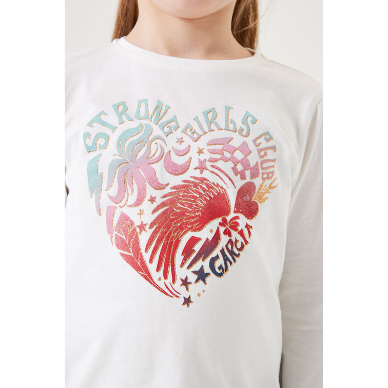 CAMISETA NIÑA  GARCIA U44401_GIRLS T-SHIRT LS