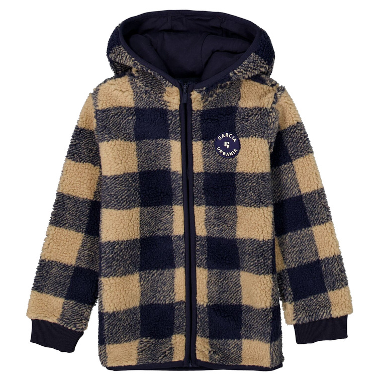 CHAQUETA DE BORREGUITO A CUADROS NIÑO GARCIA JEANS