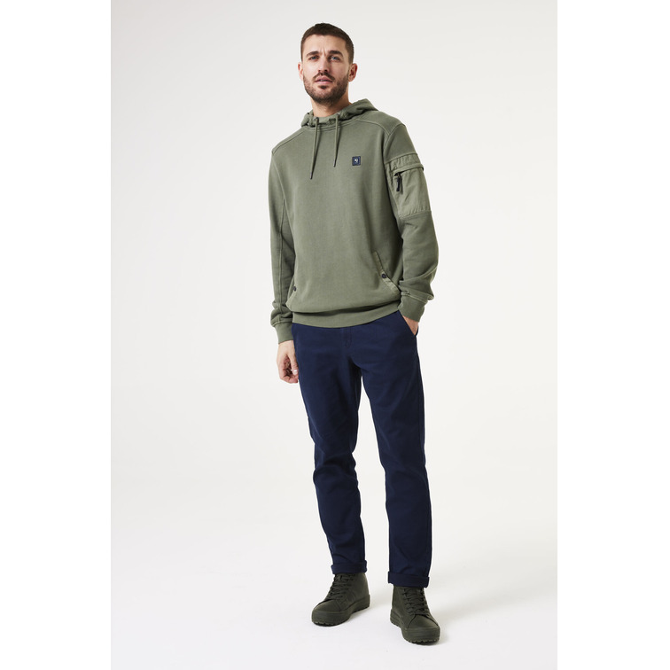 SUDADERA CON CAPUCHA HOMBRE GARCIA JEANS BOLSILLO EN MANGA