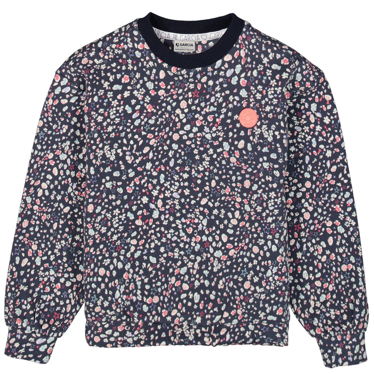 SUDADERA NIÑA GARCIA JEANS ALL OVER PRINT