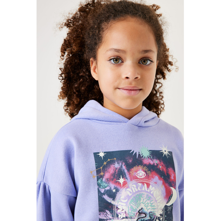 SUDADERA CON CAPUCHA NIÑA GARCIA JEANS ESTAMPADO EN PECHO