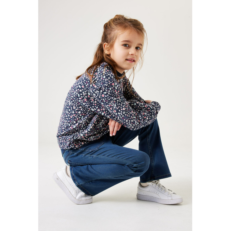 VAQUERO ANCHO NIÑA GARCIA JEANS BOLSILLOS FRONTALES