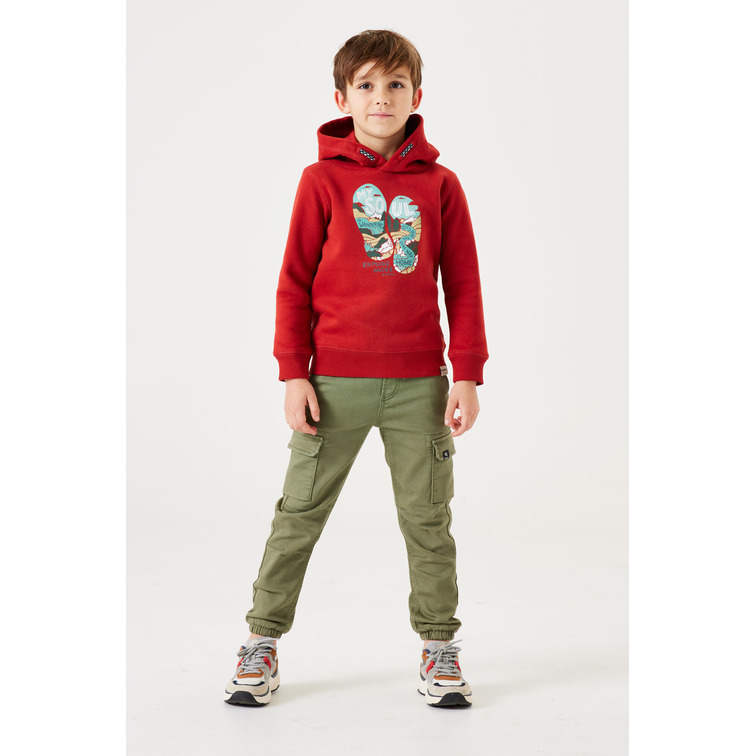 SUDADERA CON CAPUCHA NIÑO GARCIA JEANS ESTAMPADO EN PECHO