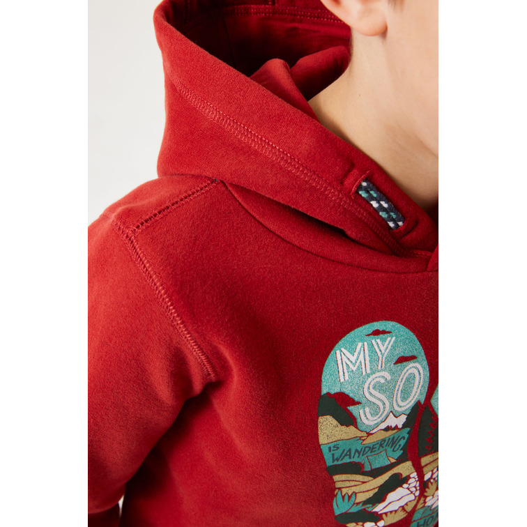 SUDADERA CON CAPUCHA NIÑO GARCIA JEANS ESTAMPADO EN PECHO