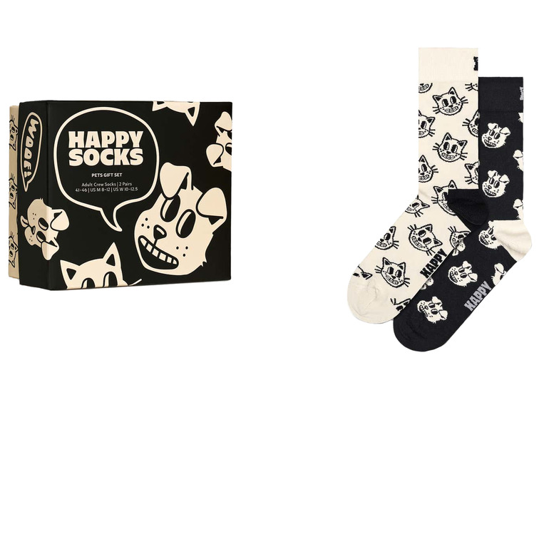 CAJA REGALO 2 CALCETINES HAPPY SOCKS TEMATICA ANIMALES