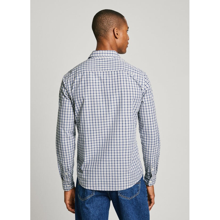 CAMISA POPELÍN CUADROS FIT SLIM HOMBRE PEPE JEANS